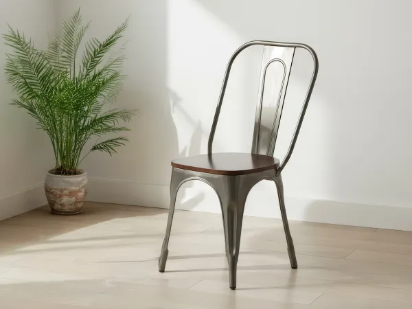 Daisy Chair - Metal Frame and Wooden Top